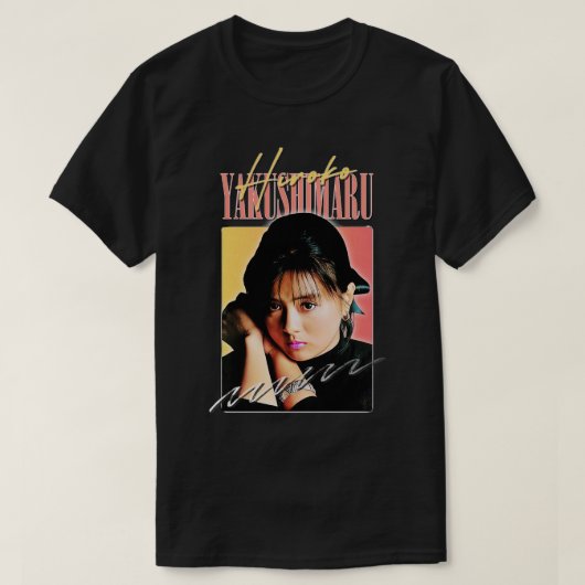 Hiroko Yakushimaru Retro 80s Fan Design T-shirt (Design voorkant)