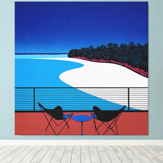 hiroshi nagai canvas afdruk (Insitu (Houten vloer))