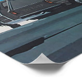 hiroshi nagai kunstschilders pop stad en vliegtuig poster (Hoek)