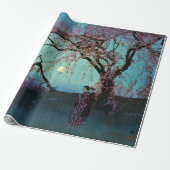 Hiroshi Yoshida Kumoi Cherry Trees Cadeaupapier (Uitgerold)