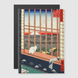 Hiroshige - Asakusa Rijstvelden Magnetische Kaart