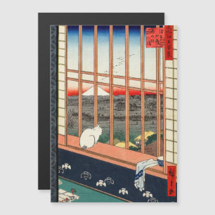 Hiroshige - Asakusa Rijstvelden Magnetische Kaart
