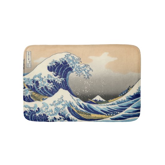 Hiroshige de Grote Golf van Kanagawa Badmat (Voorkant)