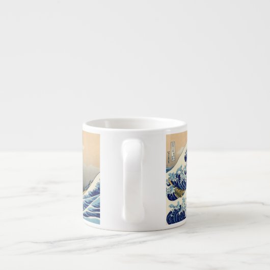 Hiroshige de Grote Golf van Kanagawa Espresso Kop (Achterkant)