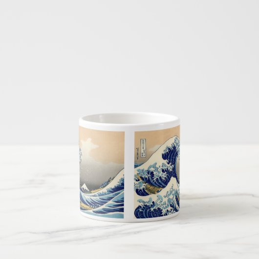 Hiroshige de Grote Golf van Kanagawa Espresso Kop (Voorkant)