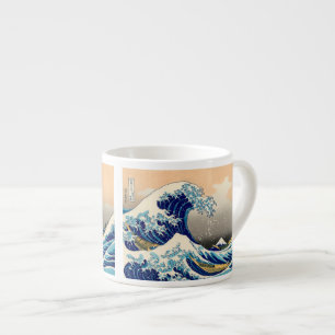 Hiroshige de Grote Golf van Kanagawa Espresso Kop