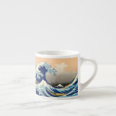 Hiroshige de Grote Golf van Kanagawa Espresso Kop (Rechts)