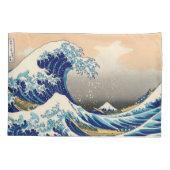 Hiroshige de Grote Golf van Kanagawa Kussensloop (Achterkant)