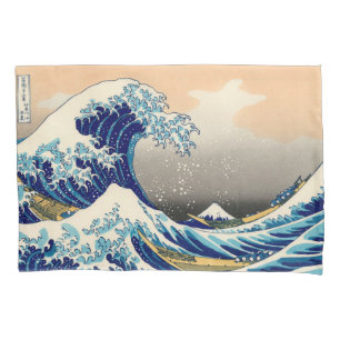 Hiroshige de Grote Golf van Kanagawa Kussensloop