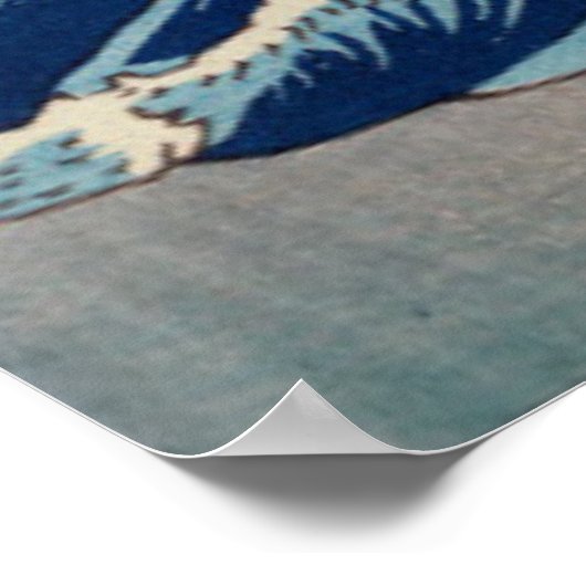 Hiroshige: De kust bij Hota in de provincie Awa, 1 Poster (Hoek)