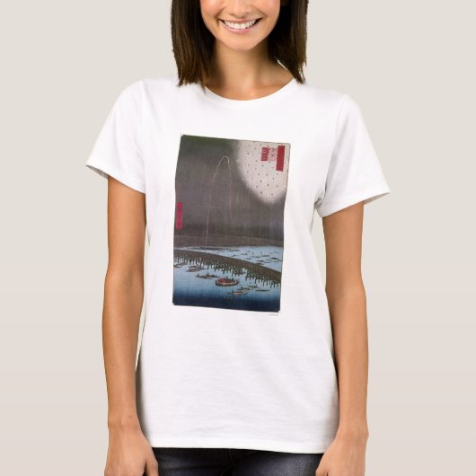 Hiroshige: Edo Uitzicht, 1858 T-shirt (Voorkant)
