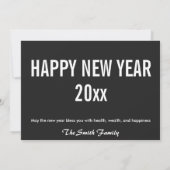 Hiroshige - Happy New Year / Evening Snow Kanbara Feestdagenkaart (Achterkant)