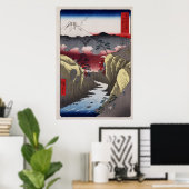 Hiroshige Inume Pass in de provincie Kai Poster (Thuiskantoor)