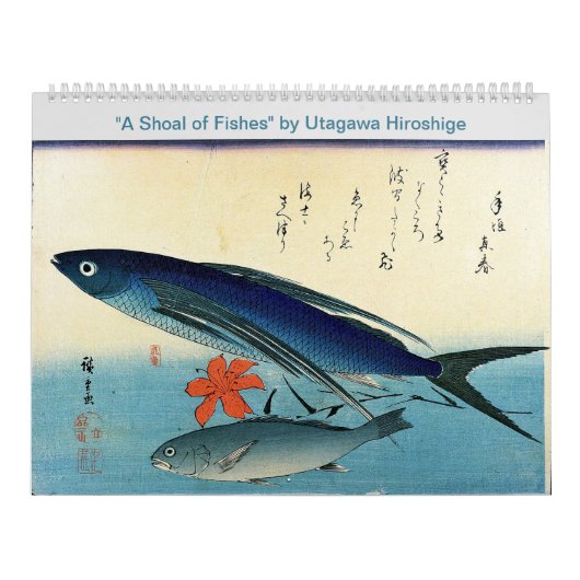 Hiroshige is een show van Japanse visafdrukken Kalender (Hoes)