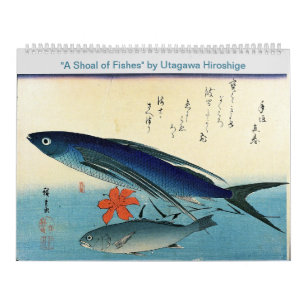 Hiroshige is een show van Japanse visafdrukken Kalender