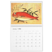 Hiroshige is een show van Japanse visafdrukken Kalender (Jan 2026)