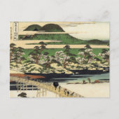  Hiroshige Japan Bridge Waterverf Briefkaart (Voorkant)