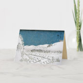 Hiroshige Japanse kerst Kaarten (Voorkant)