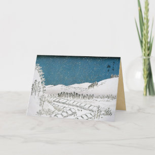 Hiroshige Japanse kerstkaarten Feestdagen Kaart