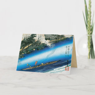 Hiroshige Japanse kerstkaarten Feestdagen Kaart