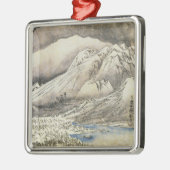  Hiroshige Japanse kerstversiering Metalen Ornament (Links)