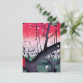 Hiroshige Kameido Briefkaart (Staand voorkant)