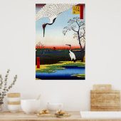 Hiroshige Minowa, Kanasugi, Mikawashima Poster (Keuken)