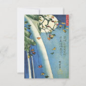 Hiroshige Moon Over A Waterfall Save The Date (Voorkant)