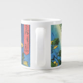 Hiroshige Moon over een waterval Japanse fijne kun Grote Koffiekop (Achterkant)