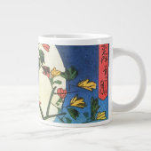 Hiroshige Moon over een waterval Japanse fijne kun Grote Koffiekop (Rechts)
