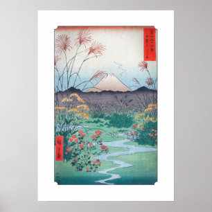 Hiroshige Ōtsuki Plain in de provincie Kai Poster