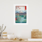 Hiroshige Ōtsuki Plain in de provincie Kai Poster (Keuken)