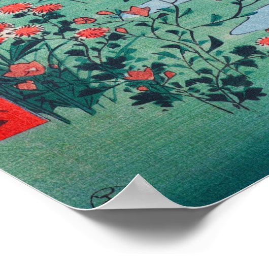 Hiroshige Ōtsuki Plain in de provincie Kai Poster (Hoek)