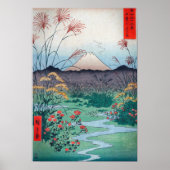 Hiroshige Ōtsuki Plain in de provincie Kai Poster (Voorkant)