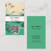 Hiroshige - Otsuki-plein in de provincie Kai - QR- Visitekaartje (Voorkant / Achterkant)