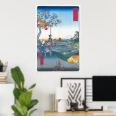 Hiroshige - Teahouse in Zōshigaya Poster (Thuiskantoor)