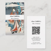 Hiroshige - Verhaal van Genji Elegant Prince - QR  Visitekaartje (Voorkant / Achterkant)