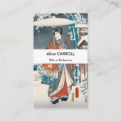 Hiroshige - Verhaal van Genji Elegant Prince - QR  Visitekaartje (Voorkant)