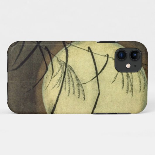 Hiroshige wind geblazen gras iPhone Case (Achterkant (horizontaal))