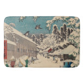 Hiroshige winterlandschap Japan land Badmat (Voorkant)