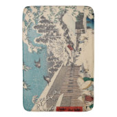 Hiroshige winterlandschap Japan land Badmat (Voorkant Verticaal)