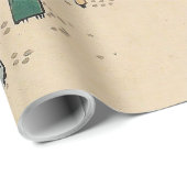 Hiroshige winterlandschap Japan land Cadeaupapier (Rol Hoek)