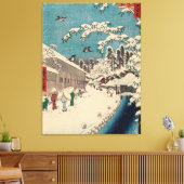 Hiroshige winterlandschap Japan land Canvas Afdruk (Insitu (Woonkamer))