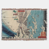 Hiroshige winterlandschap Japan land Deken (Voorkant)