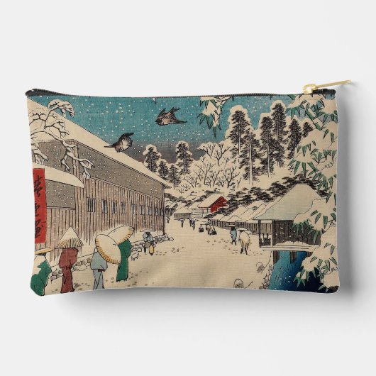 Hiroshige winterlandschap Japan land Etui (Achterkant)
