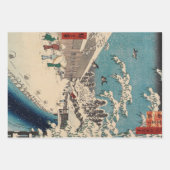 Hiroshige winterlandschap Japan land Inpakpapier Vel (Voorkant 2)