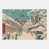 Hiroshige winterlandschap Japan land Inpakpapier Vel (Voorkant)