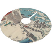 Hiroshige winterlandschap Japan land Kerstboom Rok (Gekanteld)