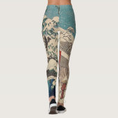 Hiroshige winterlandschap Japan land Leggings (Achterkant)