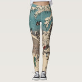 Hiroshige winterlandschap Japan land Leggings (Voorkant)